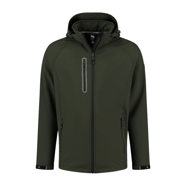 Softshell jas Kevan heren groen