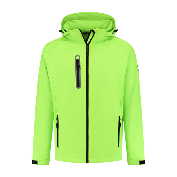Softshell jas Kevan heren lime