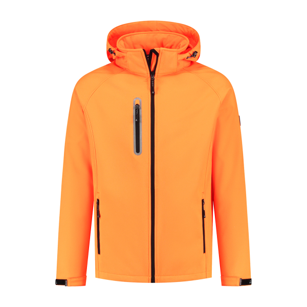 Softshell jas Kevan heren oranje
