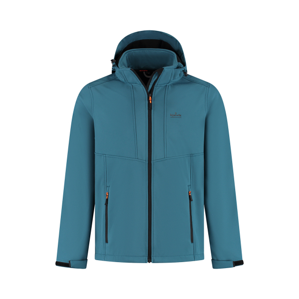 Softshell jas Kris heren blauw