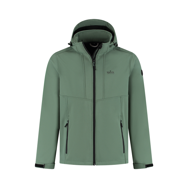 Softshell jas Kris heren groen