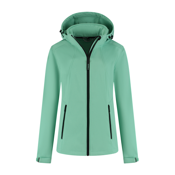 Softshell jas Leah dames turquoise