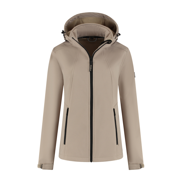 Softshell jas Leah dames zand