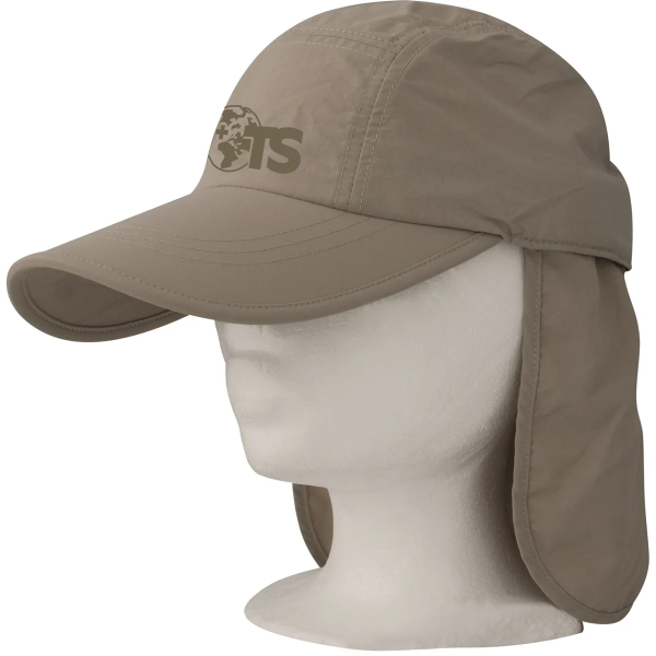 Zonnepet met nekflap polyester